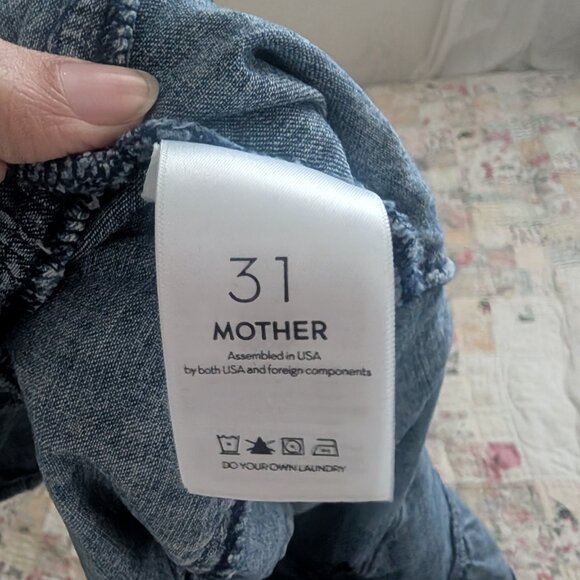 MOTHER RUFFLE DENIM SKIRT - Picture 4 of 5